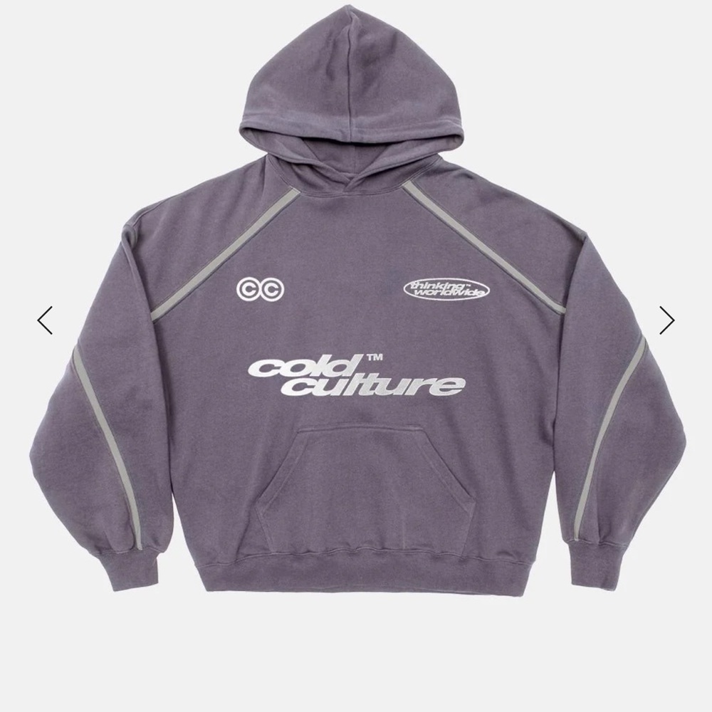 ColdCulture -  DETAILED HOODIE HEAVY GREY